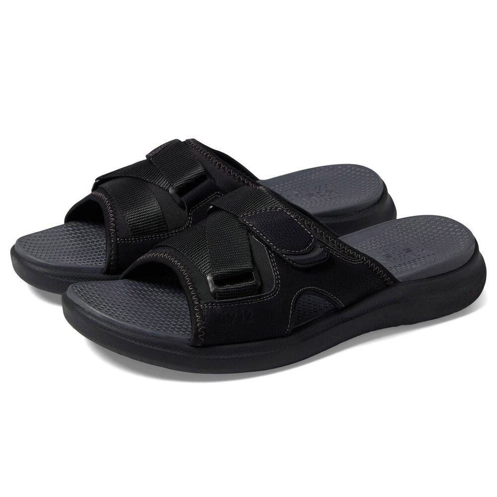 Nunn Bush Men's Rio Vista Slide Sports Sandal, Black, 11 Wide